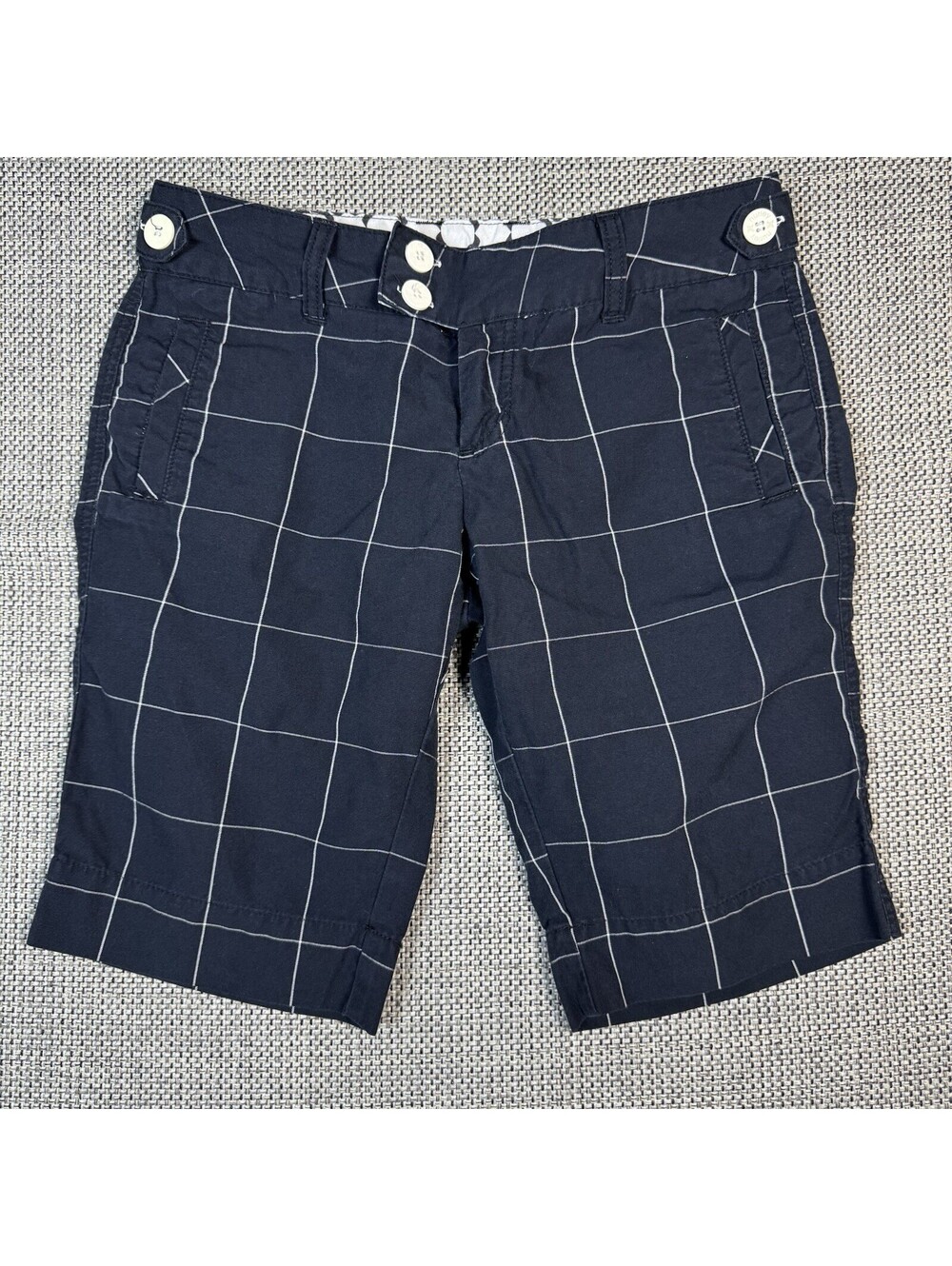 Hurley black plaid shorts -checkered Size 1 Women